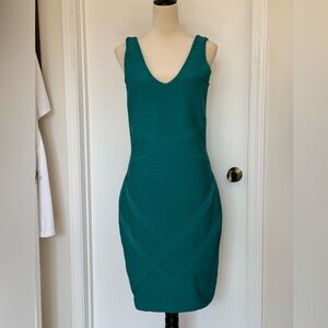 Dress The Population Teal Sleeveless Dress